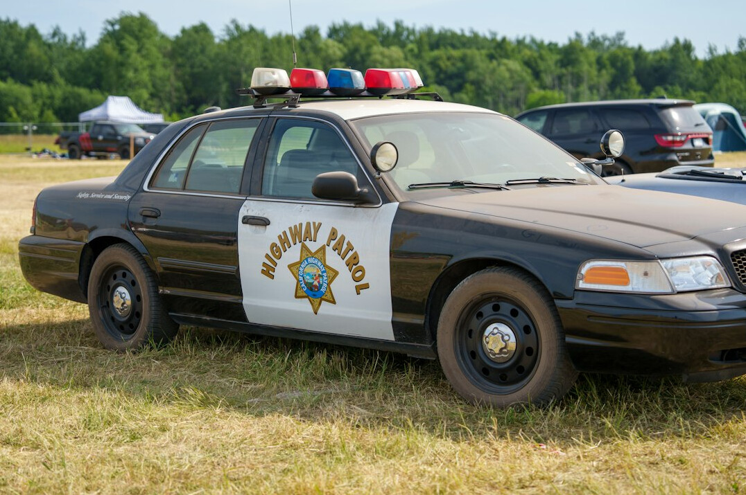 vintage police car