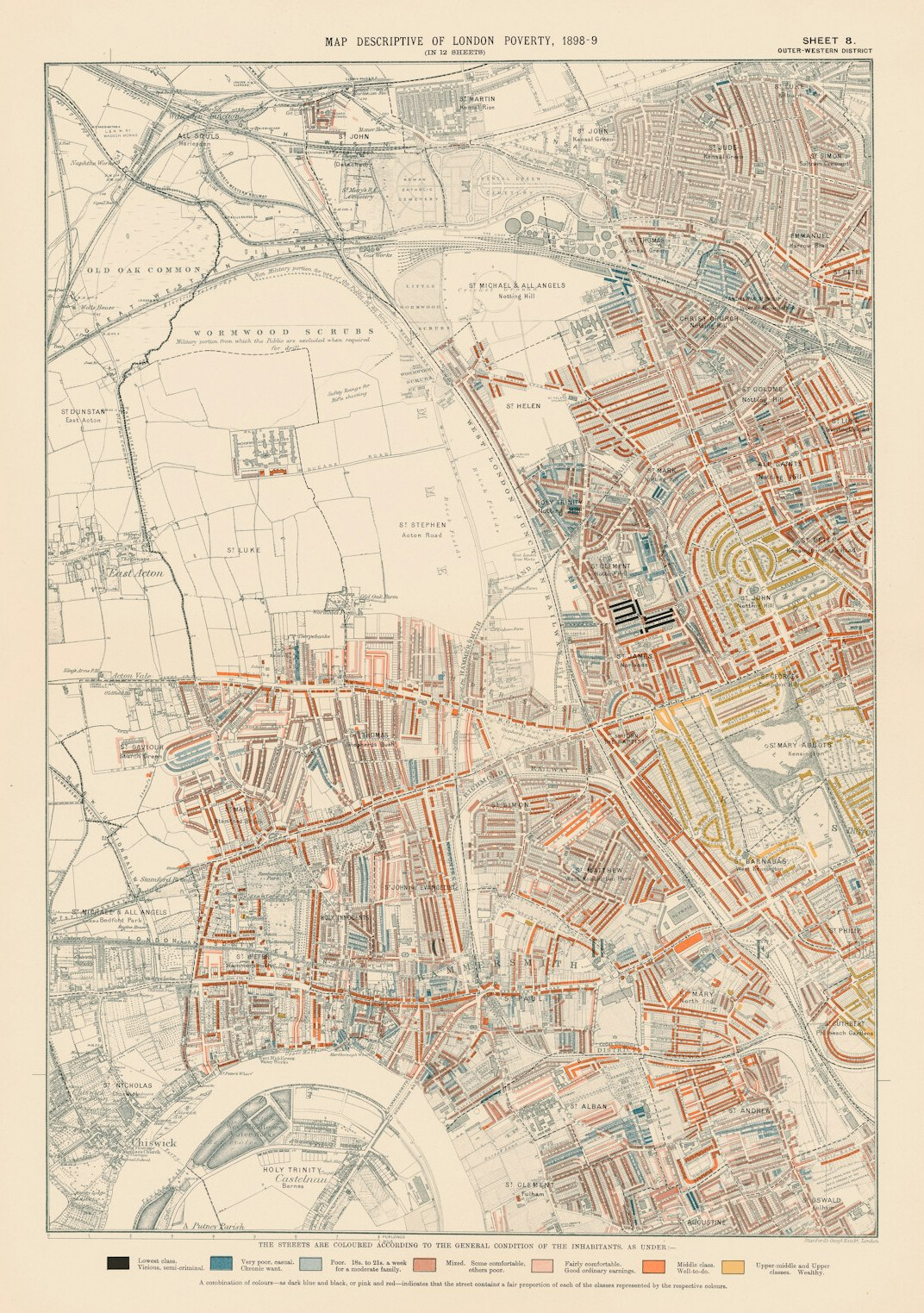 historical map of city